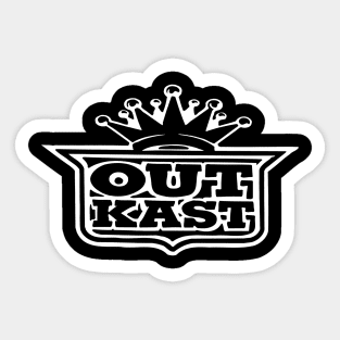 Outkast White Sticker